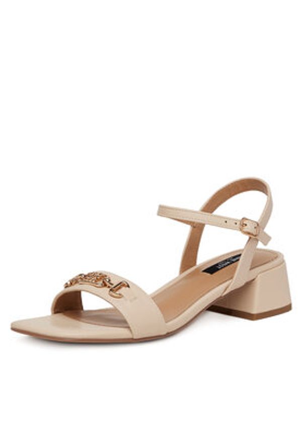 Nine West Sandały R23SS00452 Beżowy. Kolor: beżowy. Materiał: syntetyk, materiał