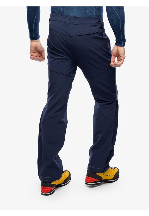 Spodnie softshell męskie Mammut Zinal Guide SO Hybrid Pants. Kolor: niebieski. Materiał: softshell