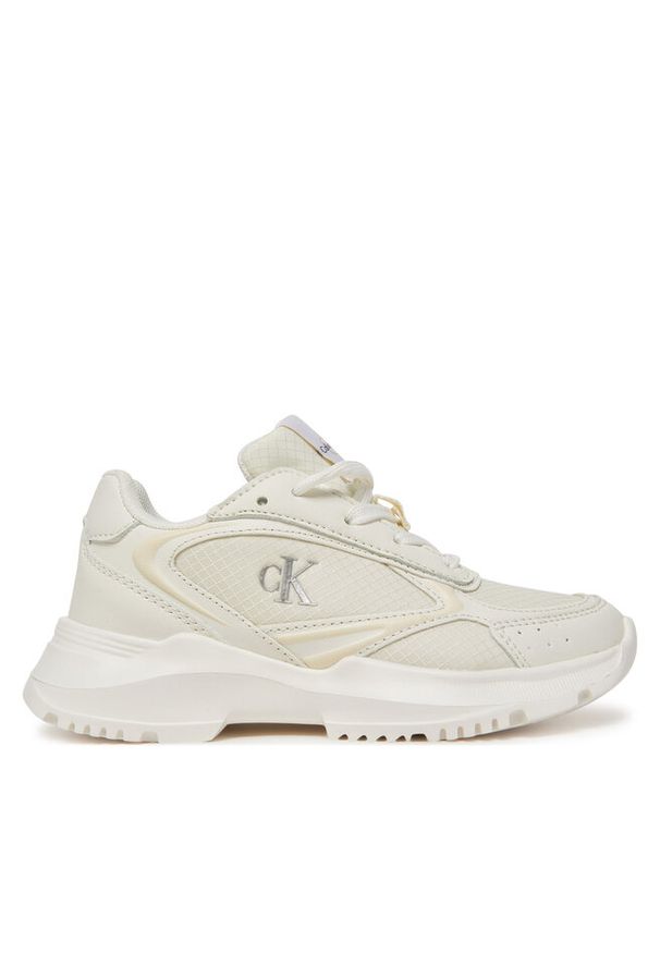 Sneakersy Calvin Klein Jeans. Kolor: biały