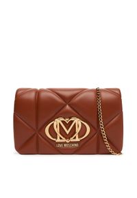 Love Moschino - LOVE MOSCHINO Torebka JC4043PP1NLC0312 Brązowy. Kolor: brązowy. Materiał: skórzane