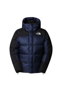 Kurtka męska The North Face Himalayan 0A4QYX92A1 - granatowa. Kolor: niebieski. Materiał: materiał, nylon, puch. Sezon: zima