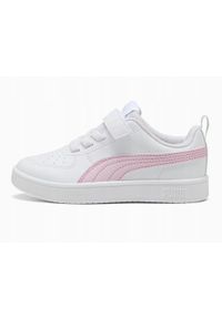 Puma - BUTY dziecięce PUMA RICKIE na rzep pełne białe sportowe. Zapięcie: rzepy. Kolor: biały. Sport: turystyka piesza