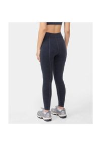 Legginsy Carpatree Marble Story bezszwowe czarne. Kolor: czarny. Materiał: materiał