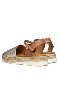 Geox Espadryle D Eolie D55SRC 0Y243 C2L5F Złoty. Kolor: złoty. Materiał: skóra #5