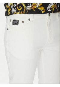 Versace Jeans Couture Jeansy 78GAB5D0 Biały Slim Fit. Kolor: biały #4