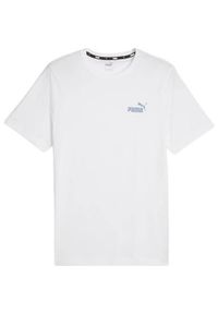 Koszulka sportowa męska Puma Ess Small Logo. Kolor: biały. Materiał: bawełna