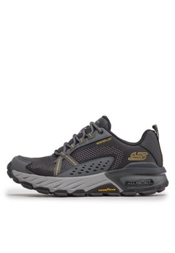 skechers - Skechers Sneakersy Max Protect 237303/BKCC Szary. Kolor: szary. Materiał: skóra