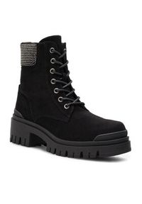 DeeZee Trzewiki PIA H25331-1 Czarny. Kolor: czarny. Materiał: materiał #6