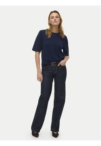 Vero Moda Sweter Silje 10320460 Granatowy Oversize. Kolor: niebieski. Materiał: wiskoza #5