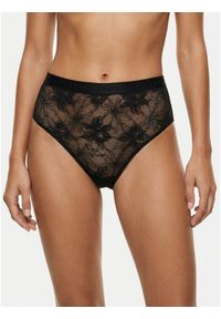 TOMMY HILFIGER - Tommy Hilfiger Figi klasyczne z wysokim stanem UW0UW06269 Czarny. Stan: podwyższony. Kolor: czarny. Materiał: syntetyk #1