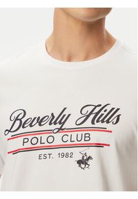 Beverly Hills Polo Club T-Shirt P-SS26M-TS1302 Biały Regular Fit. Typ kołnierza: polo. Kolor: biały. Materiał: bawełna #4