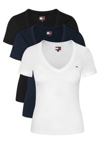 Tommy Jeans Komplet t-shirtów DW0DW23005 Kolorowy Slim Fit. Materiał: bawełna. Wzór: kolorowy #1