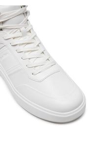 Calvin Klein Sneakersy High Top Lace Up Hf HM0HM01552 Biały. Kolor: biały. Materiał: skóra #3