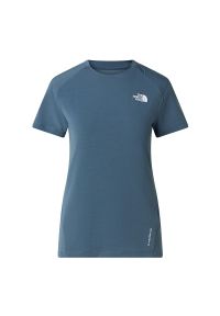 Koszulka damska The North Face Lightning Alpine 0A8BT50U31 - niebieska. Kolor: niebieski. Materiał: materiał, poliester, elastan. Długość rękawa: krótki rękaw. Długość: krótkie #1