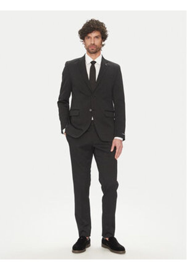 Karl Lagerfeld - KARL LAGERFELD Chinosy 255002 552042 Czarny Slim Fit. Kolor: czarny. Materiał: bawełna