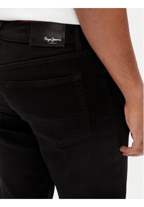 Pepe Jeans Jeansy Hatch PM207388 Czarny Slim Fit. Kolor: czarny