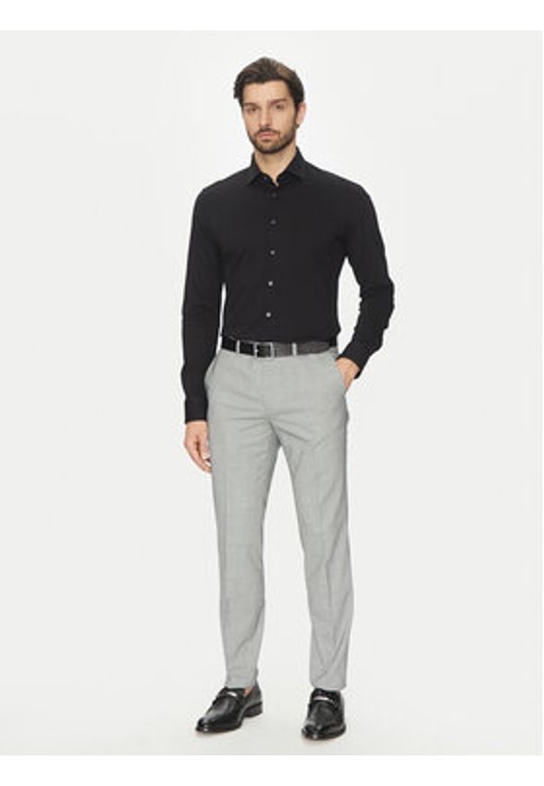 Michael Kors Koszula MD0MD91392 Czarny Slim Fit. Kolor: czarny. Materiał: bawełna