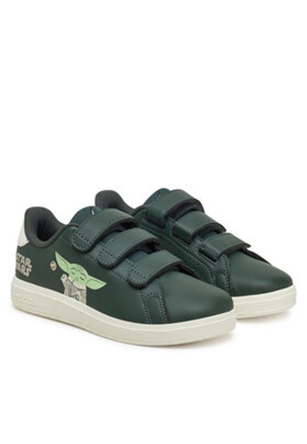 Adidas - adidas Sneakersy Star Wars Advantage IH6253 Zielony. Kolor: zielony. Materiał: skóra. Wzór: motyw z bajki. Model: Adidas Advantage