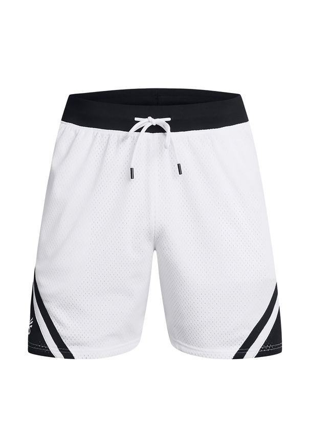 Spodenki koszykarskie męskie Under Armour Curry Mesh Short 4. Kolor: biały. Materiał: mesh. Sport: koszykówka