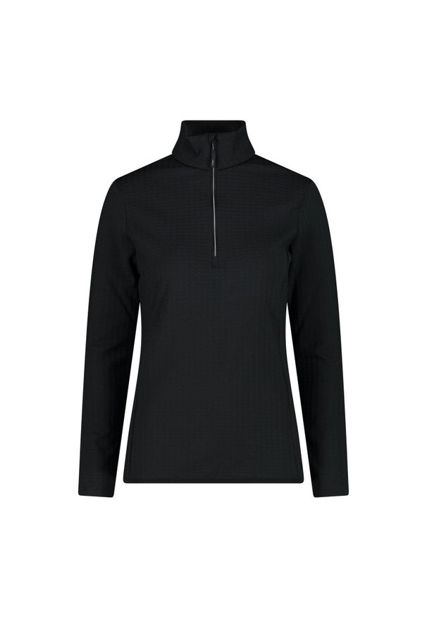 Golf damska narciarska CMP 33L0916. Okazja: na co dzień. Typ kołnierza: golf. Kolor: czarny. Styl: casual, sportowy. Sport: golf, narciarstwo