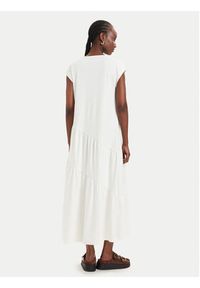 Liu Jo Sport Sukienka codzienna TA6237 J3855 Kremowy Relaxed Fit. Okazja: na co dzień. Kolor: kremowy. Materiał: bawełna. Typ sukienki: proste, sportowe. Styl: sportowy, casual #3