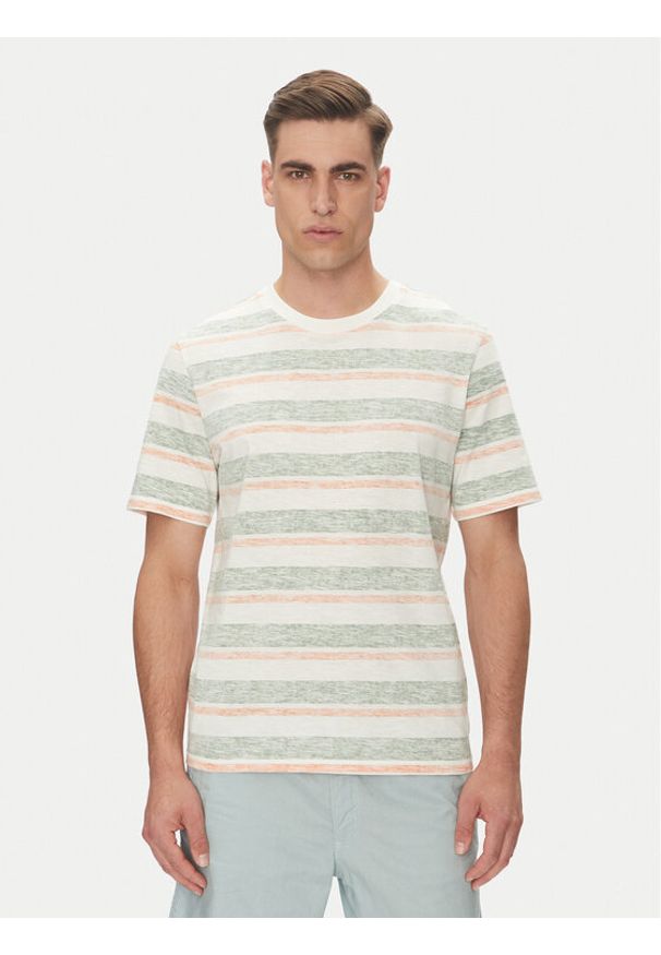 Jack & Jones - Jack&Jones T-Shirt Birk 12268437 Beżowy Standard Fit. Kolor: beżowy. Materiał: bawełna