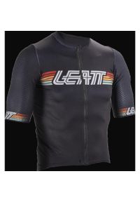 LEATT - Koszulka rowerowa męska Leatt Jersey MTB Endurance 6.0. Kolor: czarny. Materiał: jersey