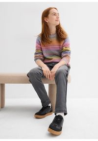 bonprix - Dżinsy termiczne na podszewce z dżerseju, średni stan. Kolor: szary #3