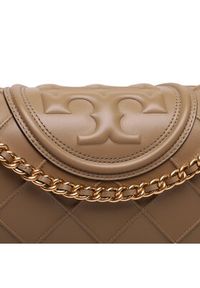 Tory Burch Torebka Fleming Soft Convertible Shoulder Bag 137301 Beżowy. Kolor: beżowy. Materiał: skórzane