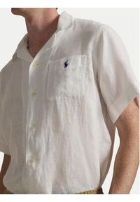 Polo Ralph Lauren Koszula 710966421504 Biały Classic Fit. Typ kołnierza: polo. Kolor: biały. Materiał: len #5