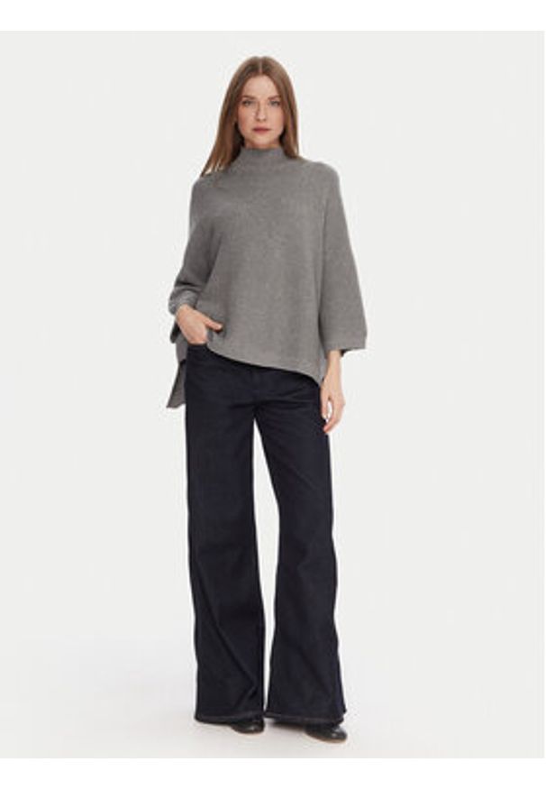 Kontatto Sweter 3M0848C Szary Relaxed Fit. Kolor: szary. Materiał: syntetyk