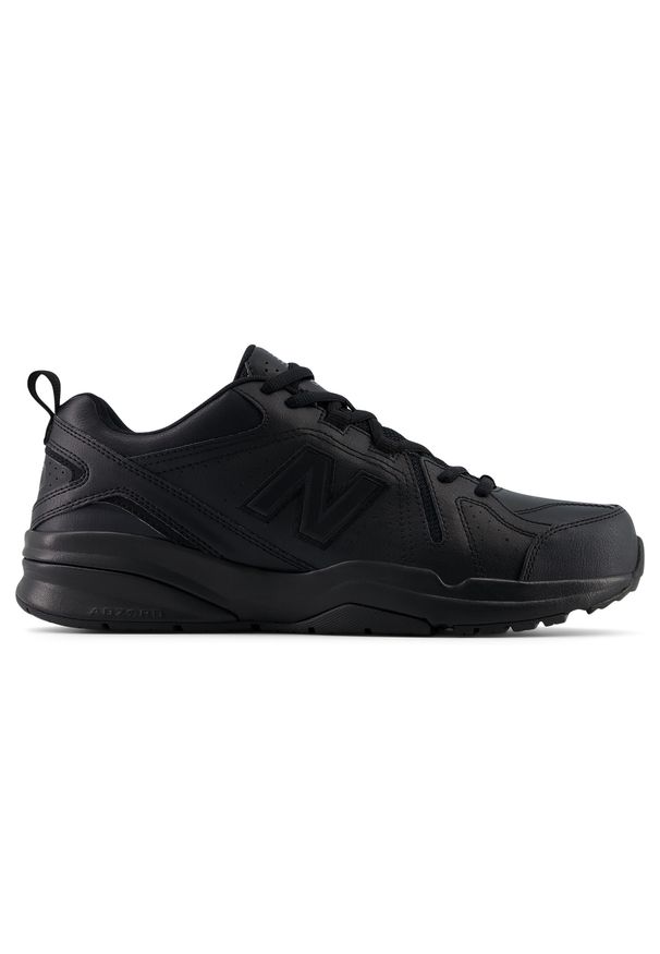 Buty męskie New Balance MX608BB5 – czarne. Okazja: na co dzień. Kolor: czarny. Materiał: skóra. Szerokość cholewki: normalna. Sezon: lato