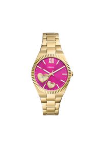 Fossil Zegarek Scarlette ES5325 Złoty. Kolor: złoty