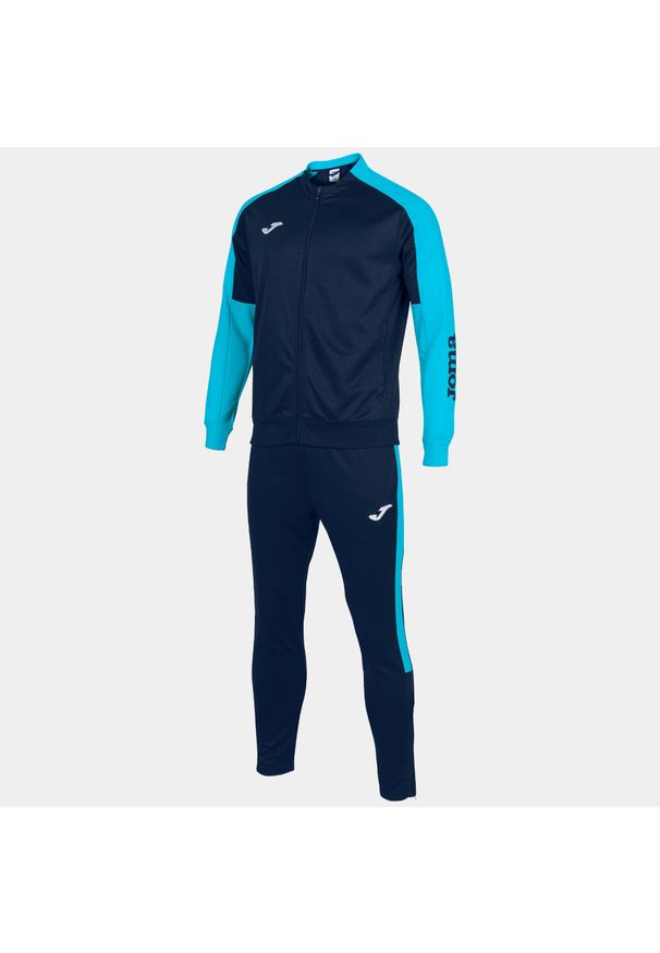 Dres do piłki nożnej męski Joma Boy Eco championship. Kolor: niebieski. Materiał: dresówka. Sport: piłka nożna
