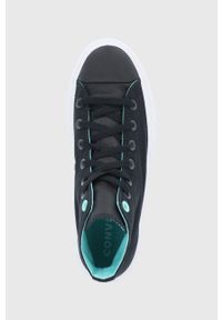 Converse - Trampki. Nosek buta: okrągły. Zapięcie: sznurówki. Kolor: czarny. Materiał: guma. Obcas: na platformie #3