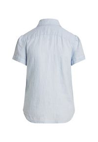 Polo Ralph Lauren Koszula 211973366504 Niebieski jasny Regular Fit. Typ kołnierza: polo. Kolor: niebieski. Materiał: len #2
