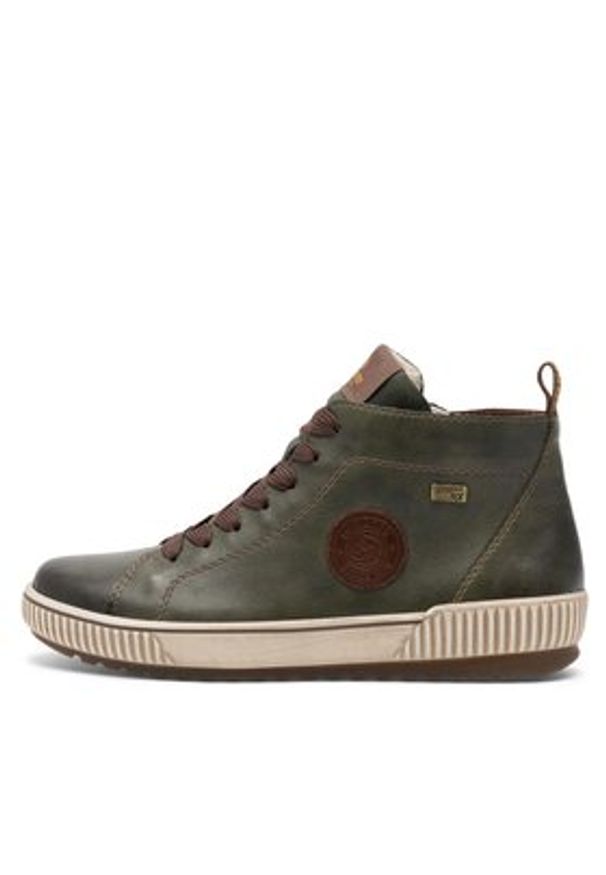 Remonte Trzewiki D0771-54 Khaki. Kolor: brązowy. Materiał: skóra