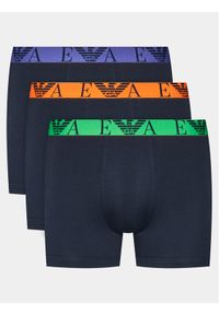 Emporio Armani Underwear Komplet 3 par bokserek 111473 4R715 70435 Granatowy. Kolor: niebieski. Materiał: bawełna