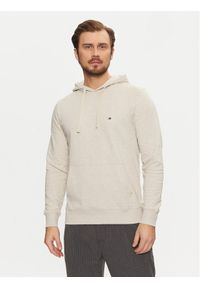 TOMMY HILFIGER - Tommy Hilfiger Bluza Essential MW0MW37235 Beżowy Regular Fit. Kolor: beżowy. Materiał: bawełna