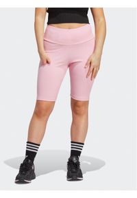 Adidas - adidas Szorty sportowe Adicolor Essentials Short Leggings HZ7259 Różowy. Kolor: różowy. Materiał: wiskoza