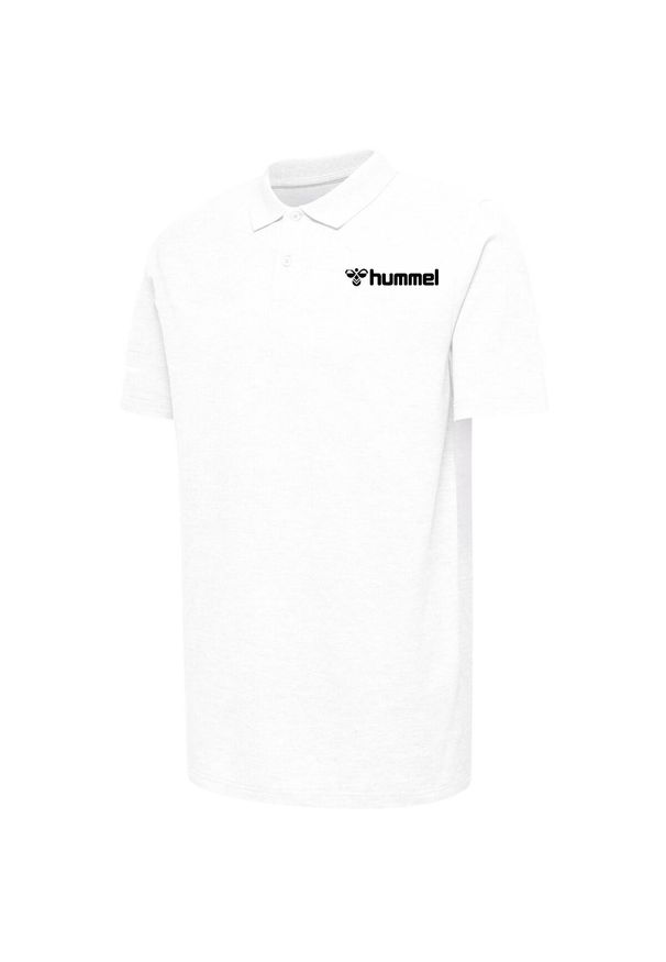 Polo bawełnowe Hummel Mover. Typ kołnierza: polo. Kolor: biały. Materiał: bawełna. Styl: elegancki, sportowy