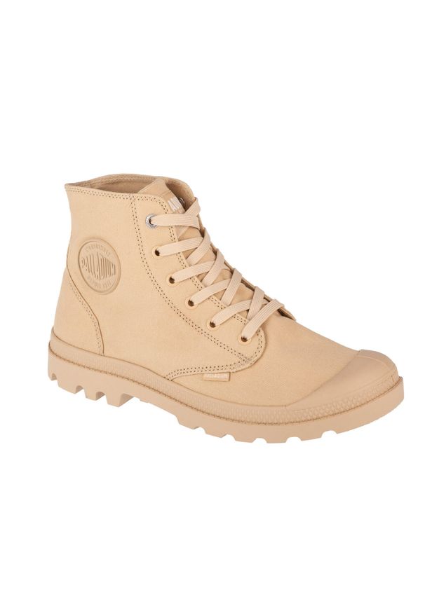 Buty sportowe Sneakersy unisex, Palladium Mono Chrome. Kolor: beżowy. Materiał: guma, materiał, tkanina, syntetyk. Sport: turystyka piesza