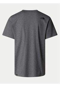 The North Face T-Shirt Easy NF0A8A6C Szary Regular Fit. Kolor: szary. Materiał: syntetyk, bawełna #3