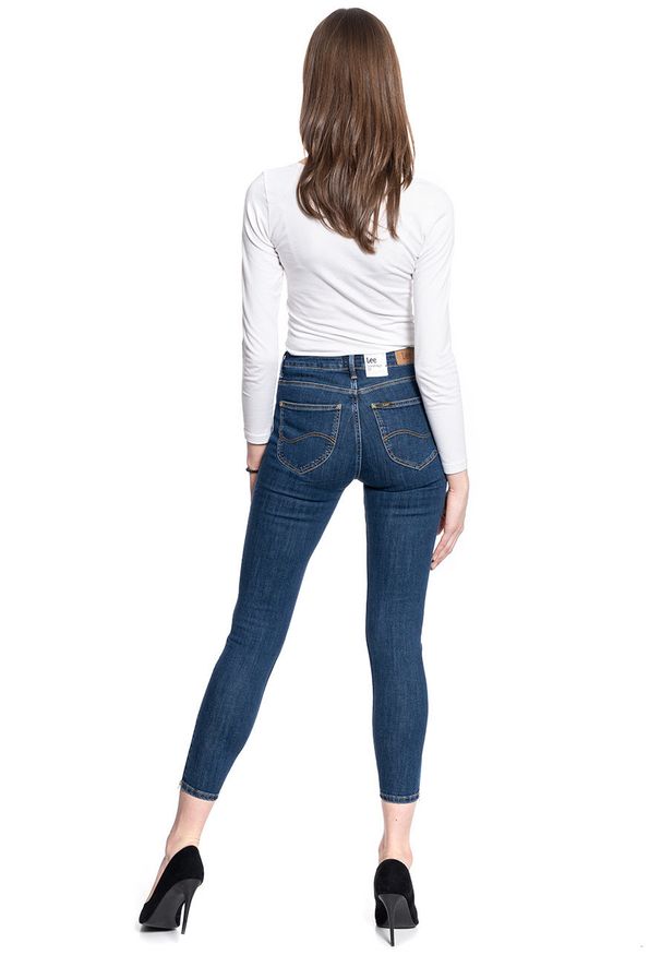 Lee - DAMSKIE SPODNIE JEANSOWE LEE Scarlett High Zip STONE TRAVIS L31BMOBJ 112107036