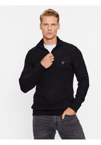 Guess Sweter M3BR47 Z39B0 Czarny Regular Fit. Kolor: czarny. Materiał: syntetyk, wiskoza #1