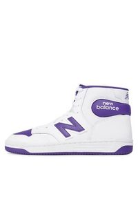New Balance Sneakersy BB480SCE Biały. Kolor: biały. Materiał: skóra #5