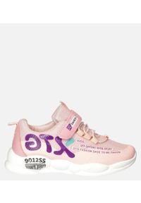 Casu - Różowe buty sportowe na rzep casu 204/9m. Zapięcie: rzepy. Kolor: różowy #1
