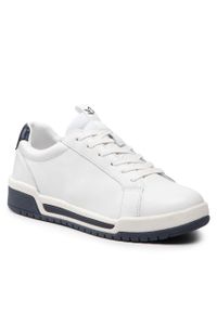 Sneakersy Caprice 9-23717-28 White/Navy 175. Kolor: biały. Materiał: skóra