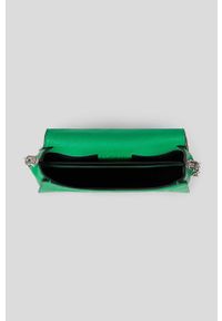 Karl Lagerfeld torebka skórzana kolor zielony. Kolor: zielony. Materiał: skórzane #5