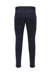 Only & Sons Chinosy 22026326 Granatowy Slim Tapered Fit. Kolor: niebieski. Materiał: syntetyk